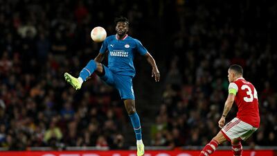 Ibrahim Sangare - 5, Was comfortable in possession but overhit his pass to Guus Til. Was overpowered by Gabriel when dealing with a corner but stopped the Brazilian’s header moments later. Reuters