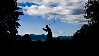 Aron Zemmer of Italy plays a tee shot on day two of the Swiss Challenge at Golf Sempach in Lucerne, Switzerland. Getty Images