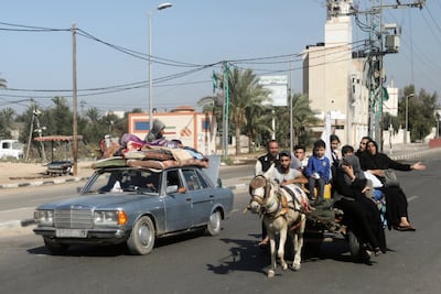 Palestinians fleeing northern Gaza have faced a perilous journey south. AP