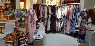 The exhibition features clothing and items for the home. Selina Denman / The National