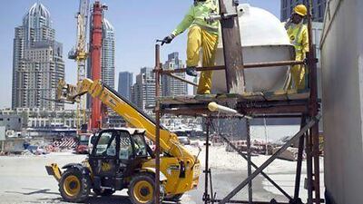 Arabtec shares finished the day's trading at Dh2.65, up from Dh2.55 the previous day as speculation about the mergers mounted. Antonie Robertson / The National