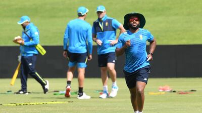 Temba Bavuma, South Africa's first black African captain, during training ahead of the first ODI against Pakistan at SuperSport Park in Pretoria. Getty