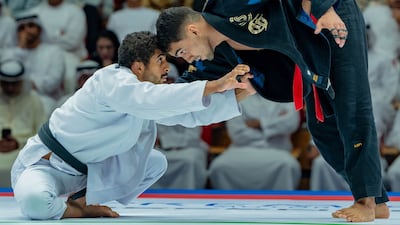 Zayed Al Katheeri against Anderson Duarte. Photo: UAEJJF