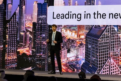 Charles LaManna, Microsoft corporate vice president of Business and Industry for Copilot, at Microsoft's AI tour in Dubai. Antonie Robertson / The National