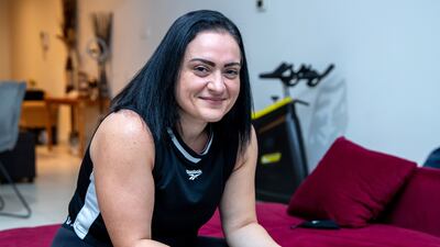 Mai Hamed is happier now, and hopes to start teaching prenatal fitness to expecting mothers. Victor Besa / The National