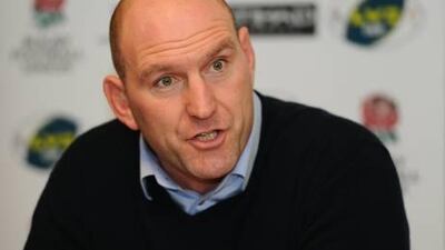 Lawrence Dallaglio, a board director at Wasps, speaking yesterday in London at the press conference which confirmed Wasps and Harlequins will meet in the LV Cup at Emirates Palace hotel.