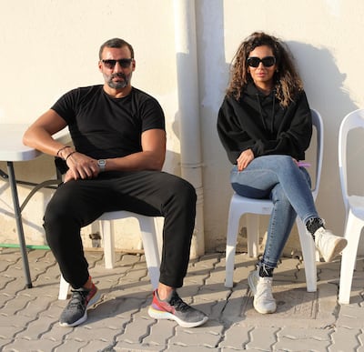 Hind Al Basti, right, and Faycal Attougui are looking to recruit and train more stunts professionals from the region through the Stunt Services Management. Courtesy Hind Al Basti