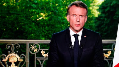 French President Emmanuel Macron has called a new national election. AFP