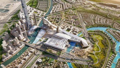 An aerial view of how Meydan One would look like when the development is completed before 2020. Courtesy The Meydan City Corporation