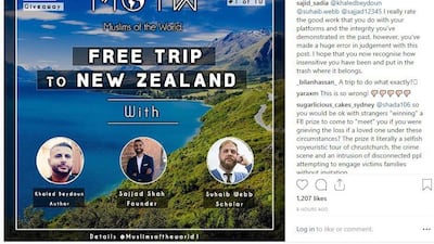 The post was the subject of dozens of negative comments.