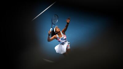 Naomi Osaka during her second-round victory against Saisai Zheng at the Australian Open on Wednesday. January 22. Getty