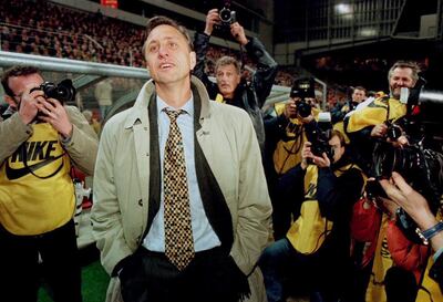 Johan Cruyff was a key influence is developing the style of football Barcelona have become famous for. Reuters