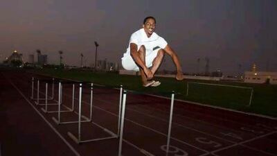 Mohammed Abbas Darwish, the UAE Olympics triple jumper. Sarah Dea/The National)