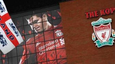 Anfield, the home of Liverpool. Supporters are uncertain if the club will have new owners any time soon.