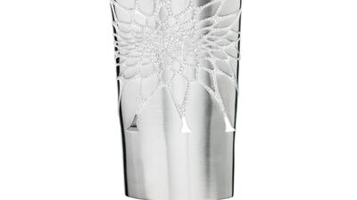 The white gold petal cuff designed by Zaha Hadid in collaboration with Aziz & Walid Mouzannar. Courtesy Aziz & Walid Mouzannar