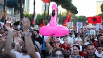 A protest against a luxury resort backed by Jared Kushner. Reuters