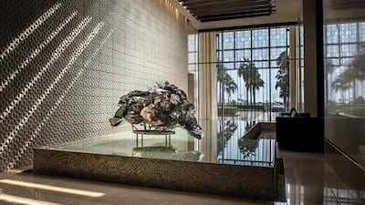 Lobby art at Park Hyatt Abu Dhabi