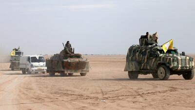 Syrian Democratic Forces (SDF) fighters are pictured north of Raqqa city on February 5, 2017. Rodi Said / File Photo / Reuters