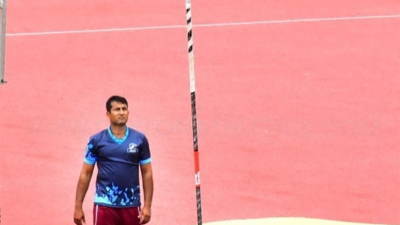 Perera has broken national records in the pole vault since 2018. Photo: Sachini Perera