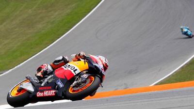 Casey Stoner had his Honda well ahead of the pack to win the Czech Grand Prix in Brno.