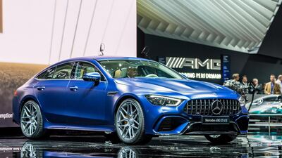 A Mercedes AMG G 63 at the 88th Geneva International Motor Show, Switzerland. Daimler plans to boost output of Mercedes cars. Robert Hradil/Getty