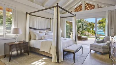 A four-bedroom villa on the water’s edge in Oil Nut Bay, British Virgin Islands, is on the market for $10,950,000. Courtesy Knight Frank