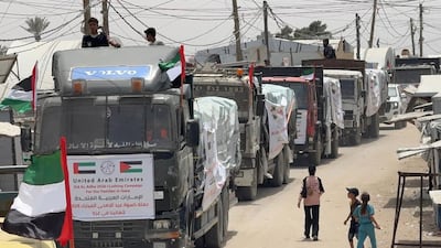 The UAE has sent a further convoy of aid to Gaza as part of its humanitarian campaign. Wam