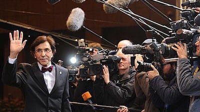 Belgium’s prime minister, Elio Di Rupo, arrives for the EU summit in Brussels last night. The German chancellor, Angela Merkel, and the French president, Nicolas Sarkozy, will try to build support for their plan for euro zone nations to submit their national budgets to greater scrutiny.