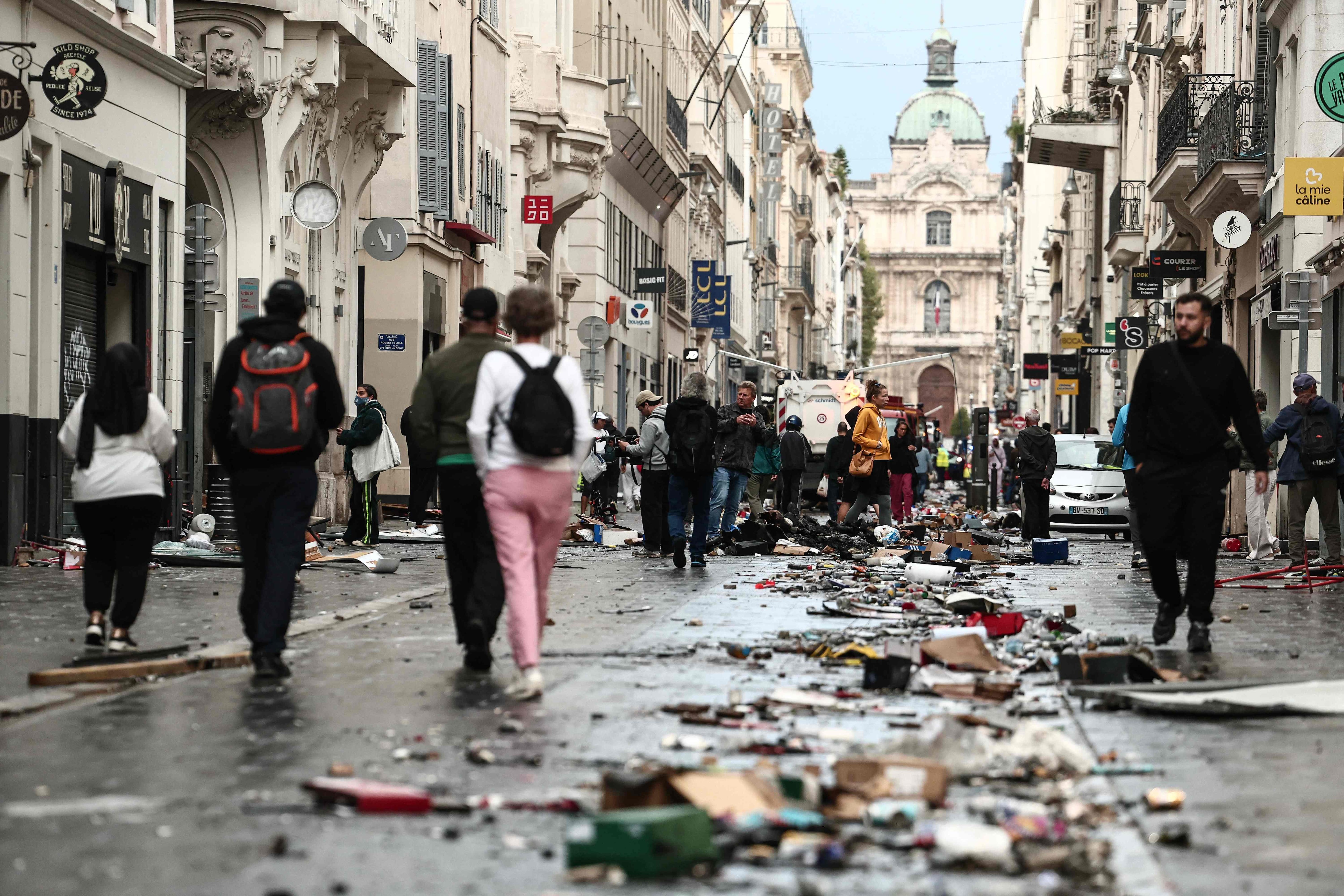 The violence degenerated into looting and burning nationwide. AFP
