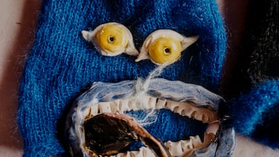 Judas Companion was inspired by the electric blue looks by Sarah Burton for Alexander McQueen. Photo: by Liam Leslie