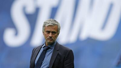 Chelsea manager Jose Mourinho shown before his side's loss to Manchester City last Sunday. Andrew Yates / Reuters / August 16, 2015