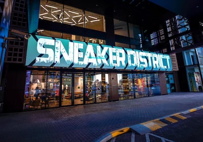 Sneaker District is located at The Mall at World Trade Centre Abu Dhabi. Victor Besa / The National