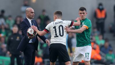 Jason Knight – 7. After impressing off the bench in November for his country and Adam Idah sidelined, the Derby man continued to prove to his boss his worth in the starting line-up, linking with McClean and continuing to threat Belgium with his runs forward. Action Images