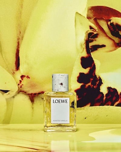From smoky oud to roasted vanilla, Núria Cruelles combines contrasting ingredients to create complex and distinctive fragrances. Photo: Loewe