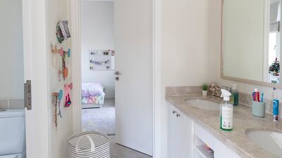 One of the bathrooms