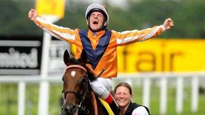 Andrasch Starke had every reason to be happy after riding Danedream to victory.