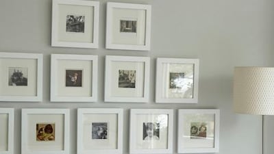 "The typical UAE villa or apartment decor and light lend themselves to white framing that also really enhances contemporary artwork," says Rebecca Crow, the manager of Showcase Gallery. Tom Leighton / Homes & Gardens / IPC