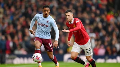 Diogo Dalot - 7. Did enough to stop Watkins from making a tap-in and played well in a defence that did the same. Getty