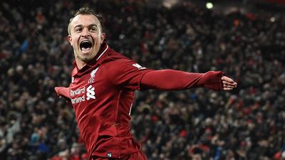 Forward: Xherdan Shaqiri has had injury problems and if fit he could make up the frontline. AFP
