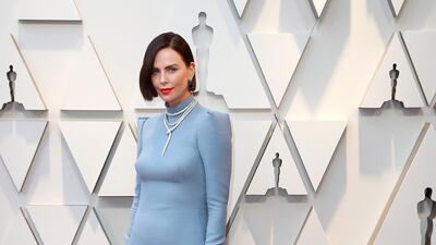 Charlize Theron in Christian Dior Haute Couture. Photo: EPA