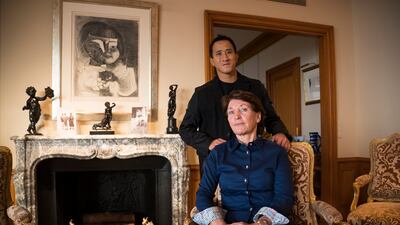 Marina Picasso, granddaughter of Pablo Picasso, and her son Florian were planning to sell one of the famed artist's ceramic works as well as its digital versions. AP