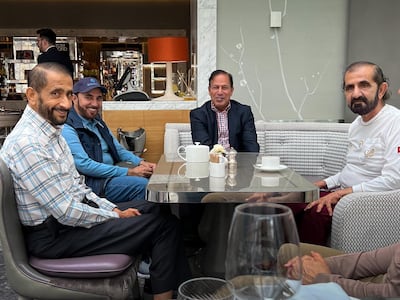 Sheikh Mohammed bin Rashid, Vice President and Ruler of Dubai (right) with Sheikh Ahmed bin Rashid (left). Photo: khalifasaeed/Instagram