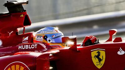 Fernando Alonso of Ferrari shown during Sunday's inaugural Russian Grand Prix in Sochi, Russia. Alonso finished sixth. Srdjan Suki / EPA