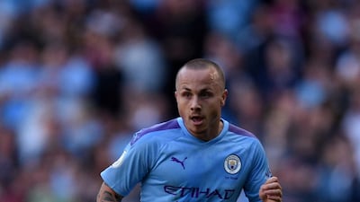 Manchester City defender Angelino during the Premier League match against Watford at the Etihad Stadium on September 21, 2019. Angelino joined German side RB Leipzig on a loan deal in February. AFP