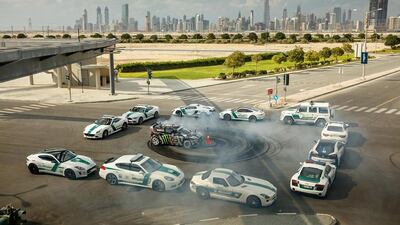 For all the supercars in the latest film – including plenty in Dubai Police livery – it’s the fact that Block pulls off his stunts in cars and places everyone can relate to that makes the film so interesting. Image Courtesy Ford Performance
