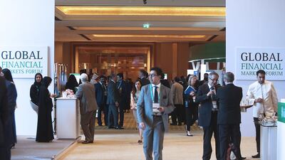 More than 1,500 delegates re expected at the NBAD-organised Global Financial Markets Forum in Abu Dhabi. Ravindranath K / The National