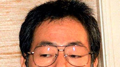 Aum senior member Kiyohide Hayakawa. Kyodo News / AP