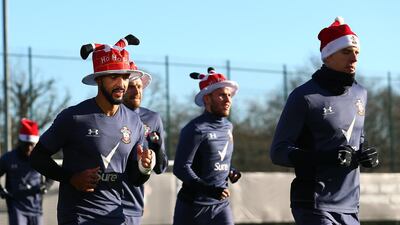 Theo Walcott and his Southampton teammates. Getty