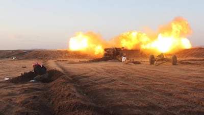 A rebel fighter from Jaish Al Fatah fires artillery during clashes with Syrian pro-government forces in Aleppo's southern countryside on May 5, 2016. Omar Haj Kadour/AFP Photo