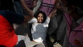 A supporter of India's Cockroach Janata Party is arrested during a protest demanding the resignation of chief election commissioner Gyanesh Kumar over alleged electoral roll irregularities, in New Delhi. AFP